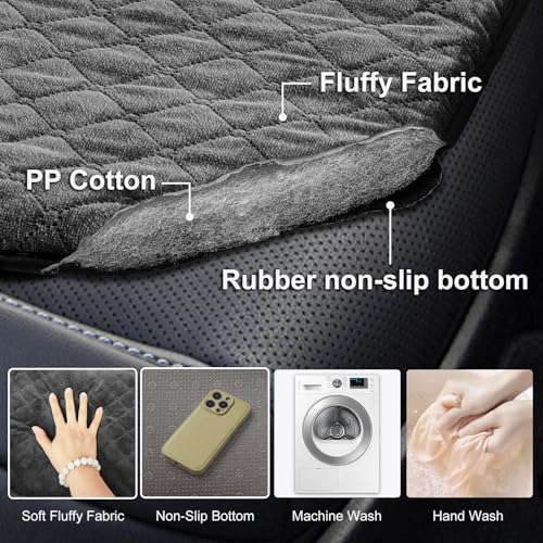 Car Backseat Dog Mat, Comfortable Non-Slip Cushion Suitable for Travel Dog Bed and Pet Home Sofa Blanket, Custom Mat for Car Backseat Extender and Seat Cover (Gray 51.2 x 23.6in) - color: Gray