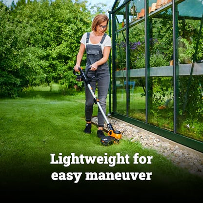 Worx Cordless String Trimmer & Lawn Edger, 12" Electric Weed Wacker with Command Feed, 20V Weed Eater with 5.5 LBS, Battery & Charger Included, WG163.8 - style: 2 in 1 Trimmer w/(1) Battery & 2.0 Ah Charger