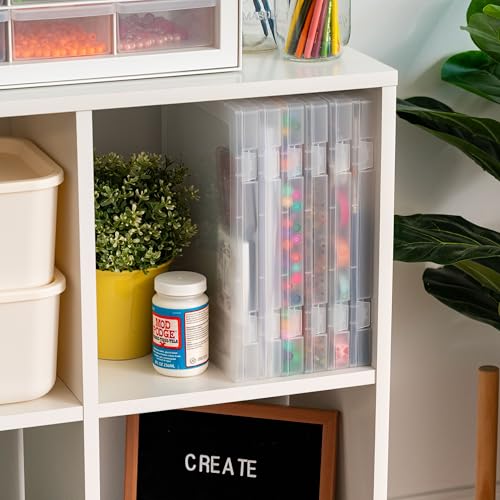 IRIS USA 6-Pack A4 File Box Paper Cases |Made in USA| Fits 8.5" x 11" Letter Paper, Portable & Stackable - Clear - size: 6 - Pack, style: Case (Clear)