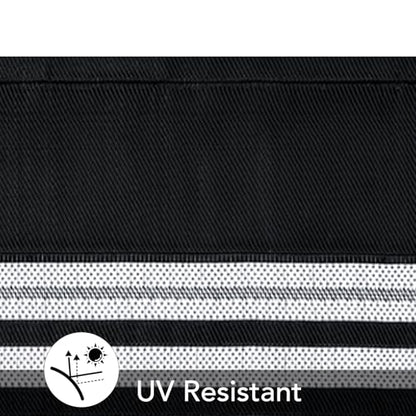 GarveeHome Outdoor Plastic Straw Rug 9x12 Waterproof Patio Rug Reversible Camping Modern Geometric Black/White Panel - color: Black/White Panel, size: 9' x 12' (Rectangular)
