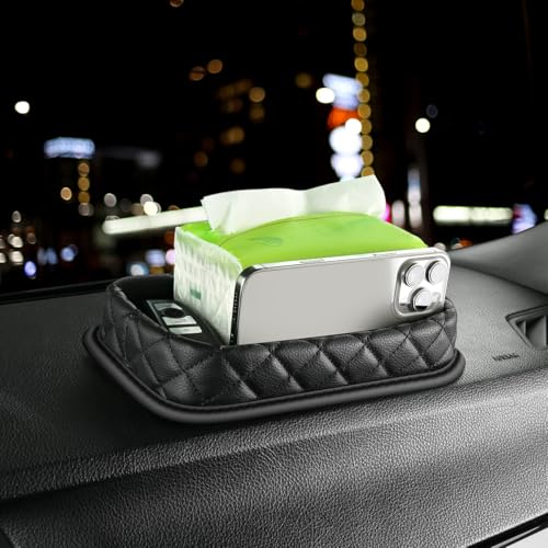 Car Dashboard Storage Box Loose Items Organizer - Suitable For Car, Office, Living Room, Dining Room And Other Scenarios (black b) - color: black b