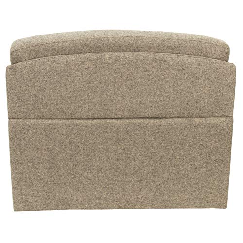 RecPro Charles 38" RV Dinette Booth with Storage | Cloth | Converts to Bed | RV Dining Room | RV Furniture (1 Booth, Oatmeal) - color: Oatmeal, size: 1 Booth