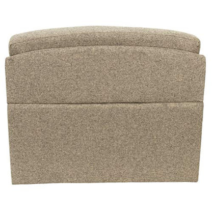 RecPro Charles 38" RV Dinette Booth with Storage | Cloth | Converts to Bed | Dining Room | Furniture (2 Booth, Oatmeal) - color: Oatmeal, size: 2 Booth