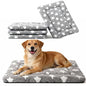 Dog Crate Mat, 4 Piece Reversible Pet Bed, Polyester, Machine Washable, Small Dogs & Cats, Rectangular(Gray Star, 30" L x 20" W x 1.5" Th) - color: Grey Star-4pcs, size: 30"L*20"W*1.5"Th