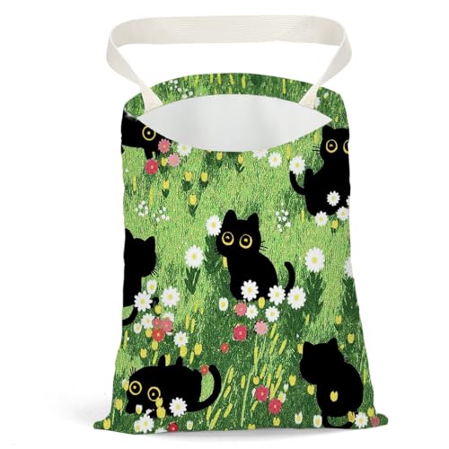 Black Cat Car Trash Bag, Car Trash Bag Hanging, Waterproof Cars Back Seat Hanging Organizer and Storage Trash Bags for Vehicle Travelling Camping - color: Cat01