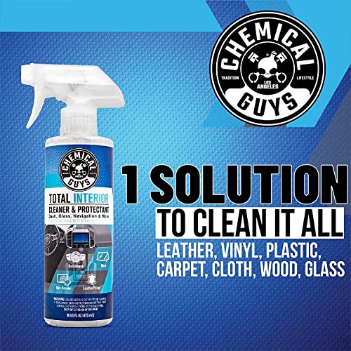 Chemical Guys Total Interior Cleaner and Protectant, Interior Car Cleaner Cleans & Protects Leather, Vinyl, Plastic, Rubber, Glass with a Showroom Finish, Safe for Trucks, SUVs, RVs & More, 128 oz - size: 128 Fl Oz (Pack of 1)