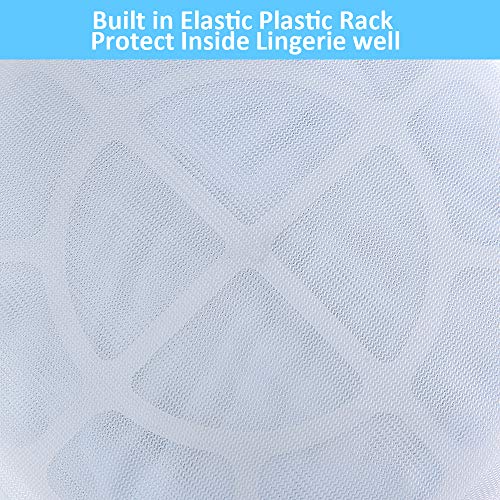 GOGOODA Mesh Laundry Bags for Delicates Durable Protective Wash Bags Travel Storage Bags for Intimates Lingerie, 4 PCS (8 * 6.5in) - size: 4 Bra Wash Bag(8*6.5in)