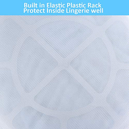 GOGOODA Mesh Laundry Bags for Delicates Durable Protective Wash Bags Travel Storage Bags for Intimates Lingerie, 4 PCS (8 * 6.5in) - size: 4 Bra Wash Bag(8*6.5in)