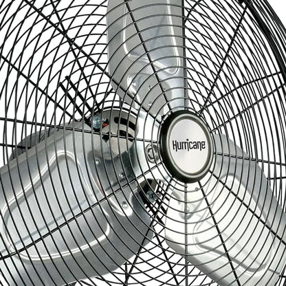 Hurricane 30" Pro Commercial Grade Oscillating Wall Mount Fan, Black - Heavy-Duty All-Metal Corded Electric Air Cooling Unit for Home, Garage, Greenhouse, or Workshop - style: 30" Pro Commercial Grade