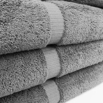 Chakir Turkish Linens 4 Piece Extra Large Bath Towels, 100% Cotton Luxury Turkish Towels for Bathroom, Soft Absorbent Bath Towels, 30 x 60 Inches, Gray - color: Gray
