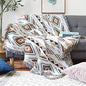Luxlovery Bohemian Sofa Throw Blankets Ethnic Woven Boho Geometric White and Khaki Throw Blanket for Couch Aztec Bed Throws Oversized Chair Sofa Cover with Tassels(51"x63") - color: Mocha, size: 51"x63",130x160cm