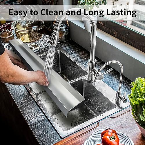 Mount Walker 30" Upgrade Stainless Steel Stove Top Shelf, Magnetic Shelf for Kitchen, Over The Stove Spice Rack Organizer, Back of Oven Rack with Border All Around, Silver - color: Silver