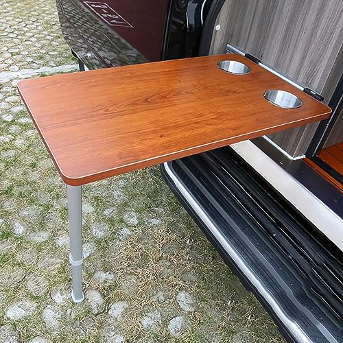 Foldable RV Wall Mount Dining Table, Compact Folding Table with Legs for Campervan & Motorhome, Space-Saving Furniture (Color: A)