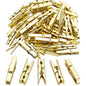 Jdesun 50 Pieces Photo Clips,Mini Plastic Picture Paper Clip Clothespins Peg for Office,Home,Arts(Gold) - color: Gold