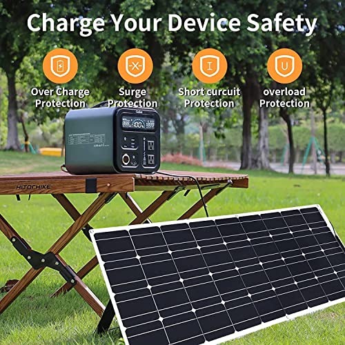 800 Watt Solar Panel Kit, 2×400 Watt Flexible Solar Power Panel Photovoltaic Module with 40A Solar Charge Controller & Inverter Monocrystalline Solar Panel for Camping Off Grid Battery Charging Boat - color: 800 Watt Kit