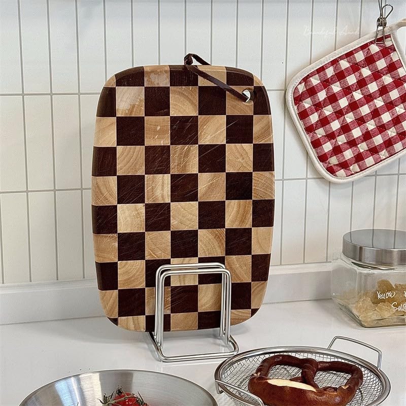 1PCS Space-Saving Stainless Steel Pot Lid and Cutting Board Organizer Combo - Heavy-Duty Countertop Rack with Non-Shake Design