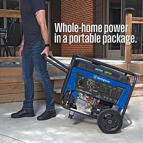 Westinghouse 12500 Watt Dual Fuel Home Backup Portable Generator, Remote Electric Start, Transfer Switch Ready, Gas and Propane Powered - style: 12500 Watts - Dual Fuel