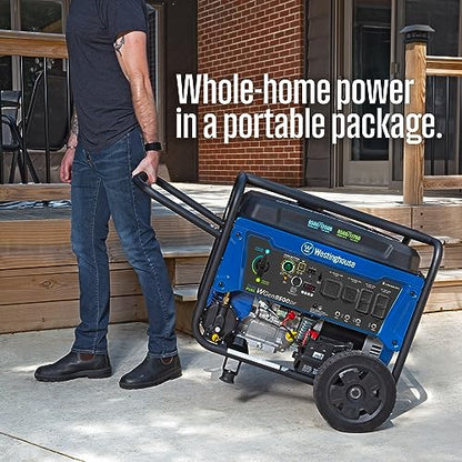 Westinghouse 12500 Watt Dual Fuel Home Backup Portable Generator, Remote Electric Start, Transfer Switch Ready, Gas and Propane Powered - style: 12500 Watts - Dual Fuel