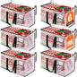 RoomHacks Clear Heavy Duty Extra Large Storage Bags, Reinforced Handles and Double Zippers, Packing Bags Alternative to Moving Boxes (6 Pack) - size: 100L- 6Packs