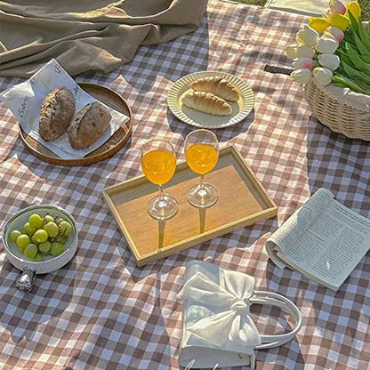Extra Large Picnic Blanket Beach Blankets, 80''x80'' Picnic Mat Waterproof Sand Proof Foldable Portable for Outdoor Camping Hiking Travel Grass Park Music Festival Lawn Mats (brown, 80x80 inch) - color: Brown 80x80 Inch