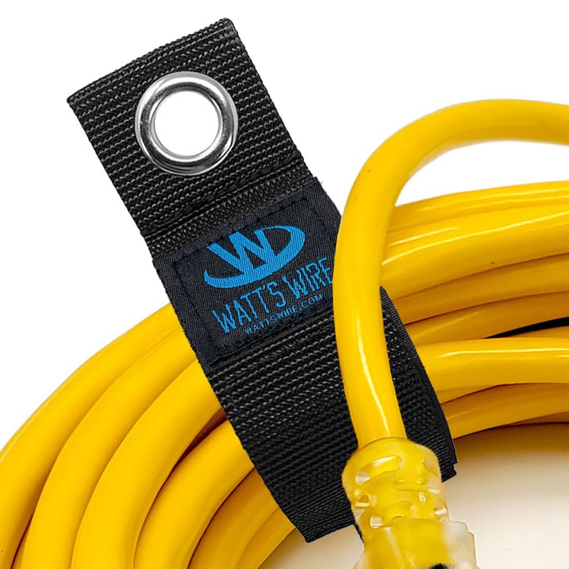 Heavy Duty Storage Straps - Single: Size Medium - Extension Cord Ties - Storage Strap - By Watt's Wire - size: Single - 10"
