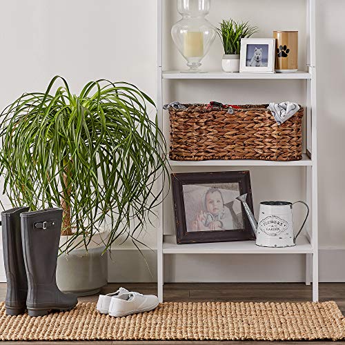 Bone Dry Pet Storage Collection, Bone Shape Hyacinth Toy Basket, Dark Brown, Medium - 21x13x8" - color: Dark Brown, size: Medium