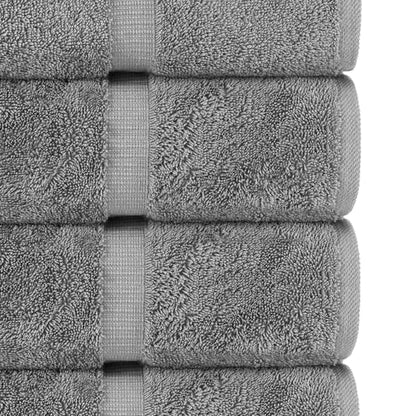 Chakir Turkish Linens 4 Piece Extra Large Bath Towels, 100% Cotton Luxury Turkish Towels for Bathroom, Soft Absorbent Bath Towels, 30 x 60 Inches, Gray - color: Gray