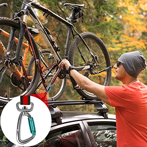 2 Pack Locking Carabiner Clip 2.5" with Swivel Ring for Securing Pets, Dog Leash Harness, Camping, Hiking, Keychains - color: blue/silver