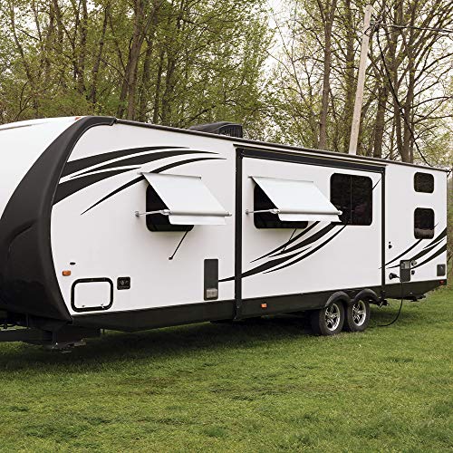 CAREFREE WH0504F4FW Simply Shade RV Window Awning-White Vinyl-5' (60") - color: White, size: 5' (60")