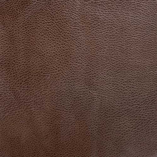 HomePop 18" Square Storage Ottoman - Brown Faux Leather - color: Brown Faux Leather
