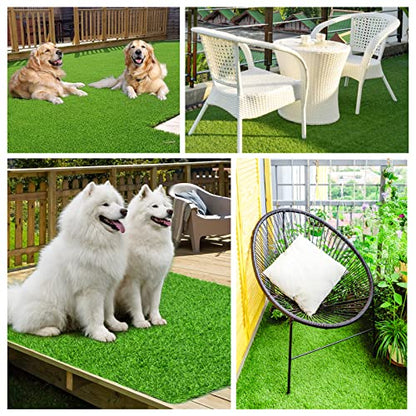 LOOBANI Dog Grass Pee Pads, Artificial Dog Grass Pads for Potty Tray, Fake Grass for Dogs to Pee On, Outdoor Indoor Pee Grass for Dog Potty (31*51 inch) - size: 31*51 inch
