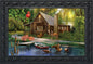 Briarwood Lane Lakeside Cabin Summer Doormat - color: Lakeside Cabin