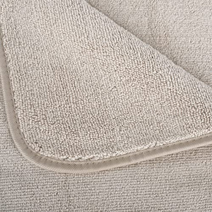 POLYTE Quick Dry Lint Free Microfiber Bath Sheet, 35 x 70 in, Pack of 2 (Beige) - color: Beige