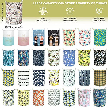 Merdes 19.7’’ Waterproof Foldable Laundry Hamper, Dirty Clothes Laundry Basket, Linen Bin Storage Organizer for Toy Collection (Paris) - color: Paris
