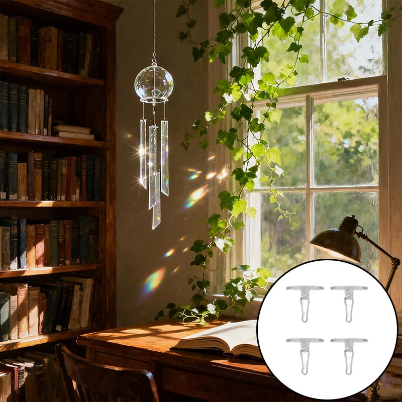 100-Pack Adhesive Ceiling Hooks – Removable, No-Drill Transparent Hanging Discs with Metal Hooks for Party, Wedding, Birthday & Christmas Decorations