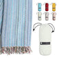 BAY LAUREL Turkish Beach Towel with Travel Bag 39 x 71 Quick Dry Sand Free Lightweight Large Oversized Towels Light - color: Blue Mix