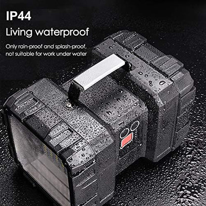 AlpsWolf Rechargeable Flashlight, LED Spotlight Flashlight 15000 Capacity 4000LM 20h Ultra-Long Standby Ultra Bright Flashlight Waterproof with USB Output as a Power Bank for Camping Accessories - size: Large