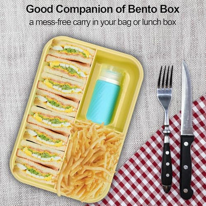 5Pcs Condiment Squeeze Bottles, 2 OZ Salad Dressing Container To Go, BPA-Free Dressing Bottle (with Cleaning Brush & Spice Labels), Leakproof Sauce Containers for Lunch Box, Travel Size Squeeze Bottle - style: Spiral thread