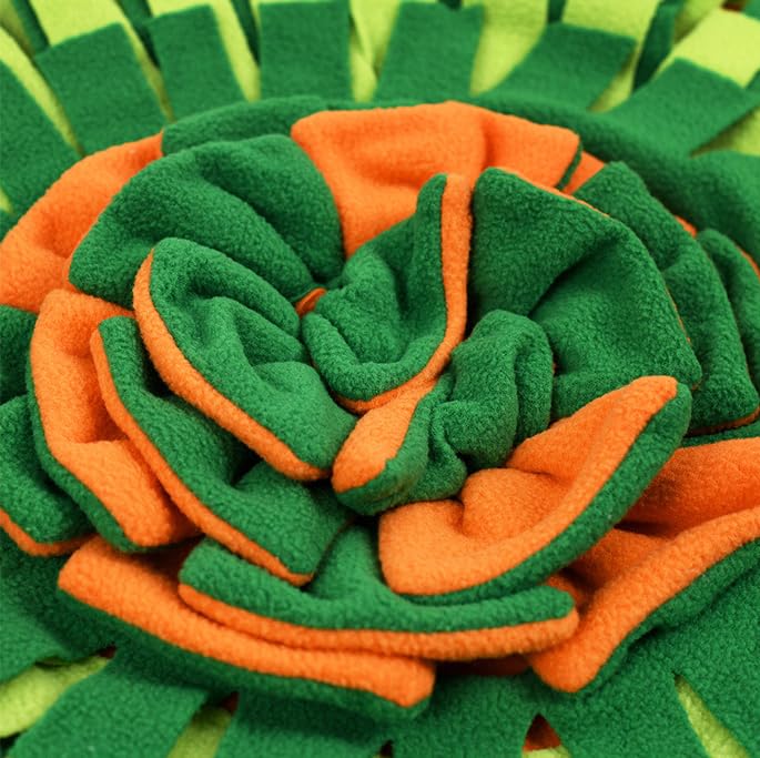 Ferret Cats Snuffle Mat Fleece Foraging Mats Interactive Feeding Toy Small Animal Rabbit Guinea Pig Rat Hamster Anti Slip Treat Dispenser Slow Feeder (Carrots) - color: Carrots