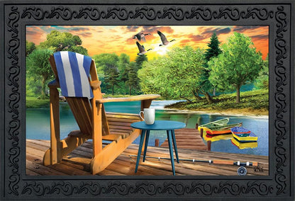 Briarwood Lane Lakeside Escape Summer Doormat - color: Lakeside Escape