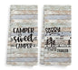 Camper Sweet Camper Camping Kitchen Towels and Dishcloths Sets of 2,Campsite Cabin RV Absorbent Drying Cloth Hand Towels Tea Towels for Bathroom Kitchen,Gifts for Campers Camping Lovers,16×24 inches - color: Recreational Vehicle-1