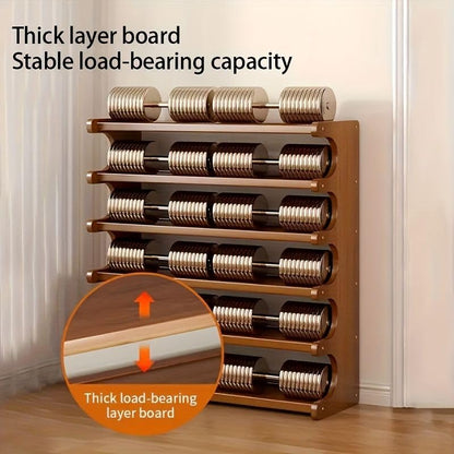 5/6 Layer Wood Grain Shoe Rack Free Standing Space Saving Multi Layer Storage Organizer Easy Assemble Self Supporting Shoe Storage Shelf for Closet Bedroom Entryway - size: 5th floor