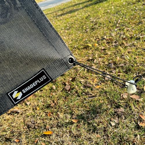 RV Awning Side Shade 9'X7',Black Mesh RV Awning Sun Shade Screen,Universal Trailer Sunshade Screen with Complete Kits,Improves Shadow and Privacy. - color: Black With Zipper, size: 9'X7'Side Shade Screen