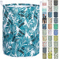 Merdes 19.7’’ Waterproof Foldable Laundry Hamper, Dirty Clothes Laundry Basket, Linen Bin Storage Organizer for Toy Collection (Plam Leaf) - color: Plam Leaf