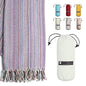 BAY LAUREL Turkish Beach Towel with Travel Bag 39 x 71 Quick Dry Sand Free Lightweight Large Oversized Towels Light - color: Purple Mix