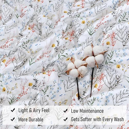 RUVANTI 100% Cotton Percale Sheets Split King Size, Aroma | Crisp Cooling for Hot Sleepers, Deep Pocket 16", Soft Breathable & Durable, Hotel-Style, 5 Piece Set - color: Aroma, size: Split King