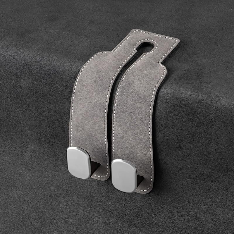 Car Hooks Car Seat Back Double Hooks Rear Seat Small Hooks Storage Hooks，Gray - color: Car Hooks gray
