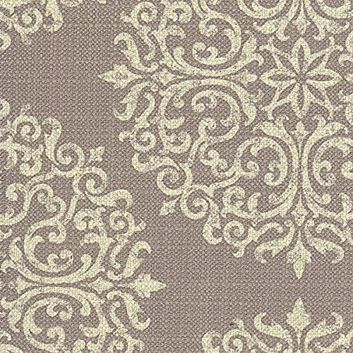 HomePop Drake 36" Storage Bench - Brown Medallion - color: Brown Medallion