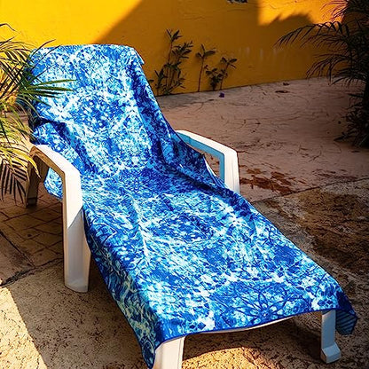 Elite Trend Microfiber Beach Towel for Adults with Bag - Extra Large 78x35 inch Lightweight Sand Free Quick Dry Towel for Travel, Swimming, Yoga, Camping (Bluewonder) - color: Bluewonder, style: Extra Large 78x35"