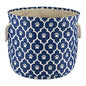 Bone Dry Pet Storage Collection Lattice Paw Print, Nautical Blue, Small Round - color: Nautical Blue, size: Small Round